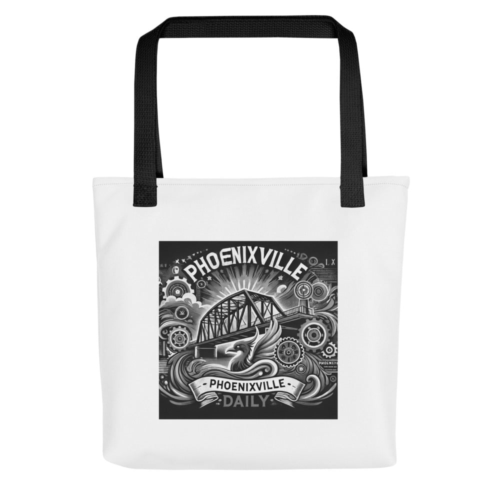 PXV Daily Bridge & Phoenix All-Over Print Tote Bag