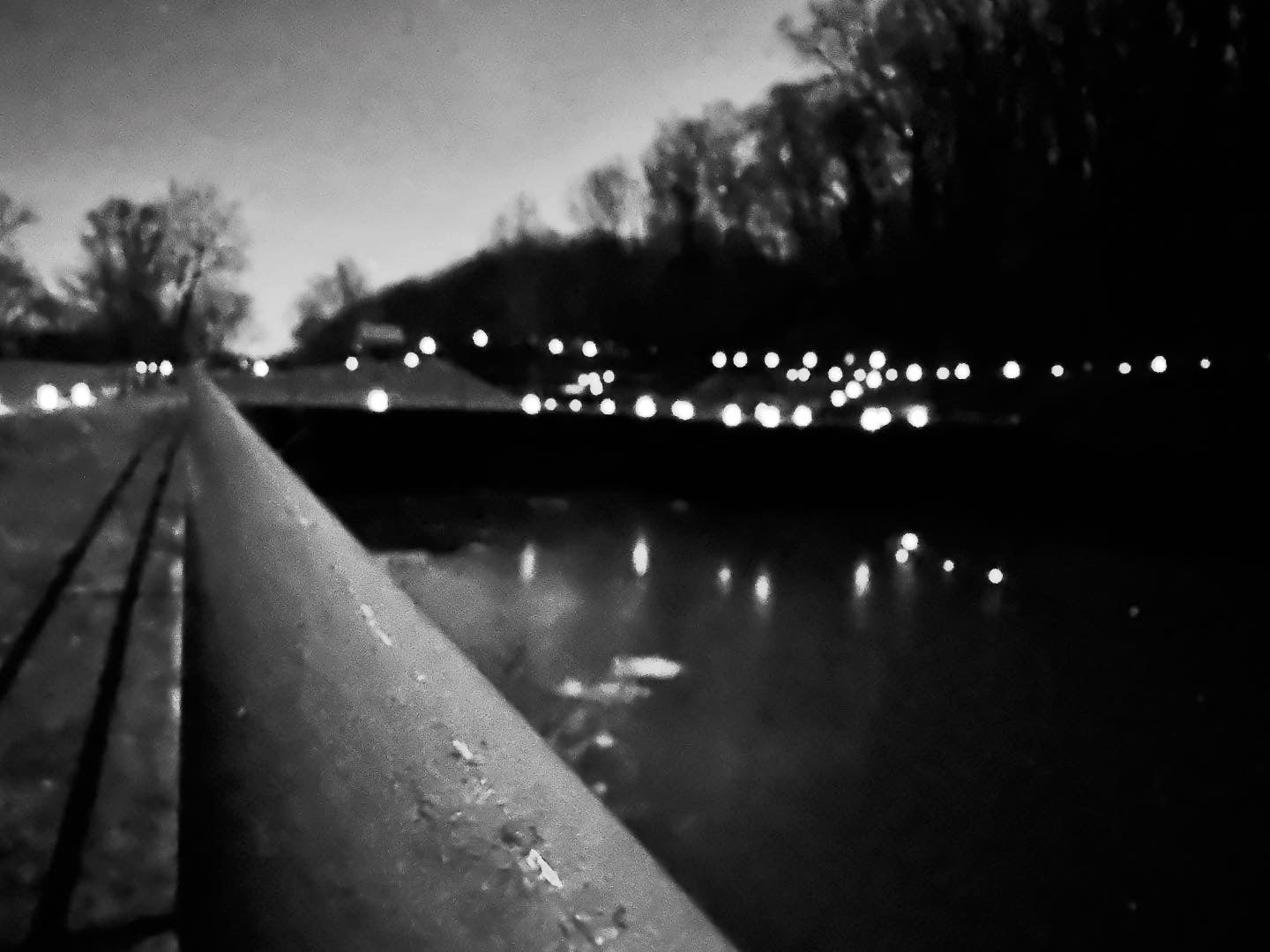 Luminary Vanishing Point (Phoenixville & Mont Clare Lock 60 Luminaria Walk 2024 photo series)